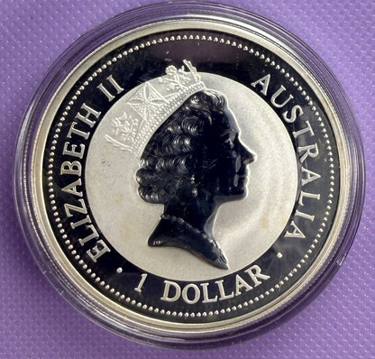 1995 Australia Kookaburra Moneda de Plata de 1 oz .999 Plata Fina Moneda BU