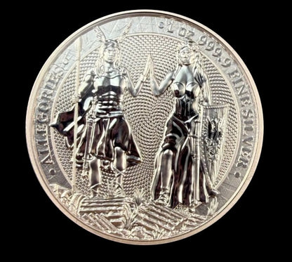 2023 Germania Alegorías Galia y Germania Moneda BU con Certificado de Autenticidad