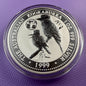 1999 Australia Kookaburra 1 oz Silver Coin .999 Fine BU with Pennsylvania Privy