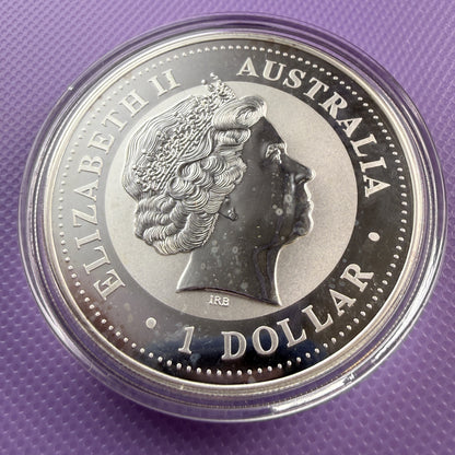 1999 Australia Kookaburra 1 oz Silver Coin .999 Fine BU with Pennsylvania Privy