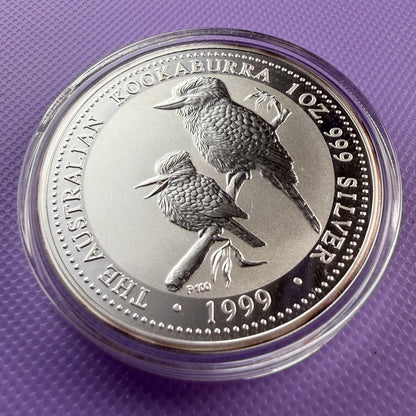 1999 Australia Kookaburra 1 oz Silver Coin .999 Fine BU