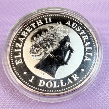 2000 Australia Kookaburra 1 oz Silver Coin .999 Fine Silver Coin