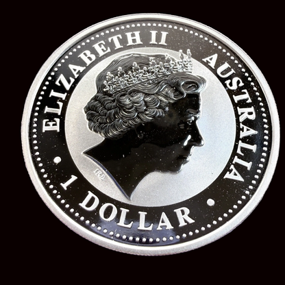 Moneda de Plata Kookaburra de Australia de 2006 de 1 oz. Moneda de Plata Fina .999