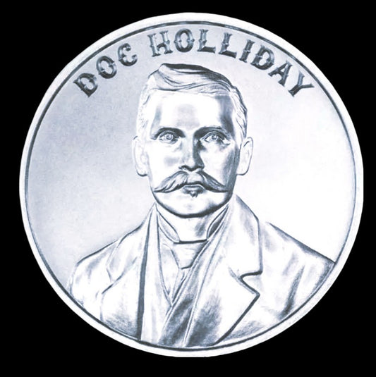 Intaglio Mint Wild West Legends Doc Holliday 1 oz Silver Round BU