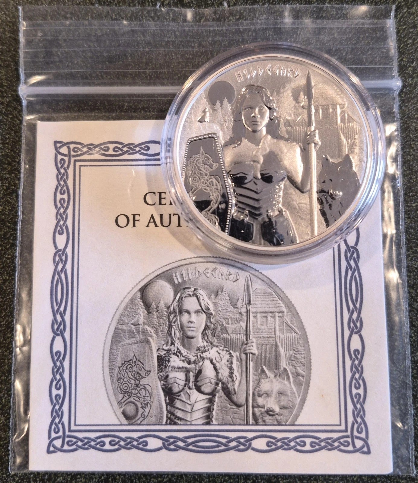 2022 Germania Hildegard 1 oz .9999 Silver BU Coin w/ COA