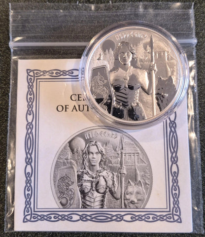 2022 Germania Hildegard 1 oz .9999 Silver BU Coin w/ COA
