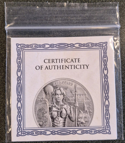 2022 Germania Hildegard 1 oz .9999 Silver BU Coin w/ COA