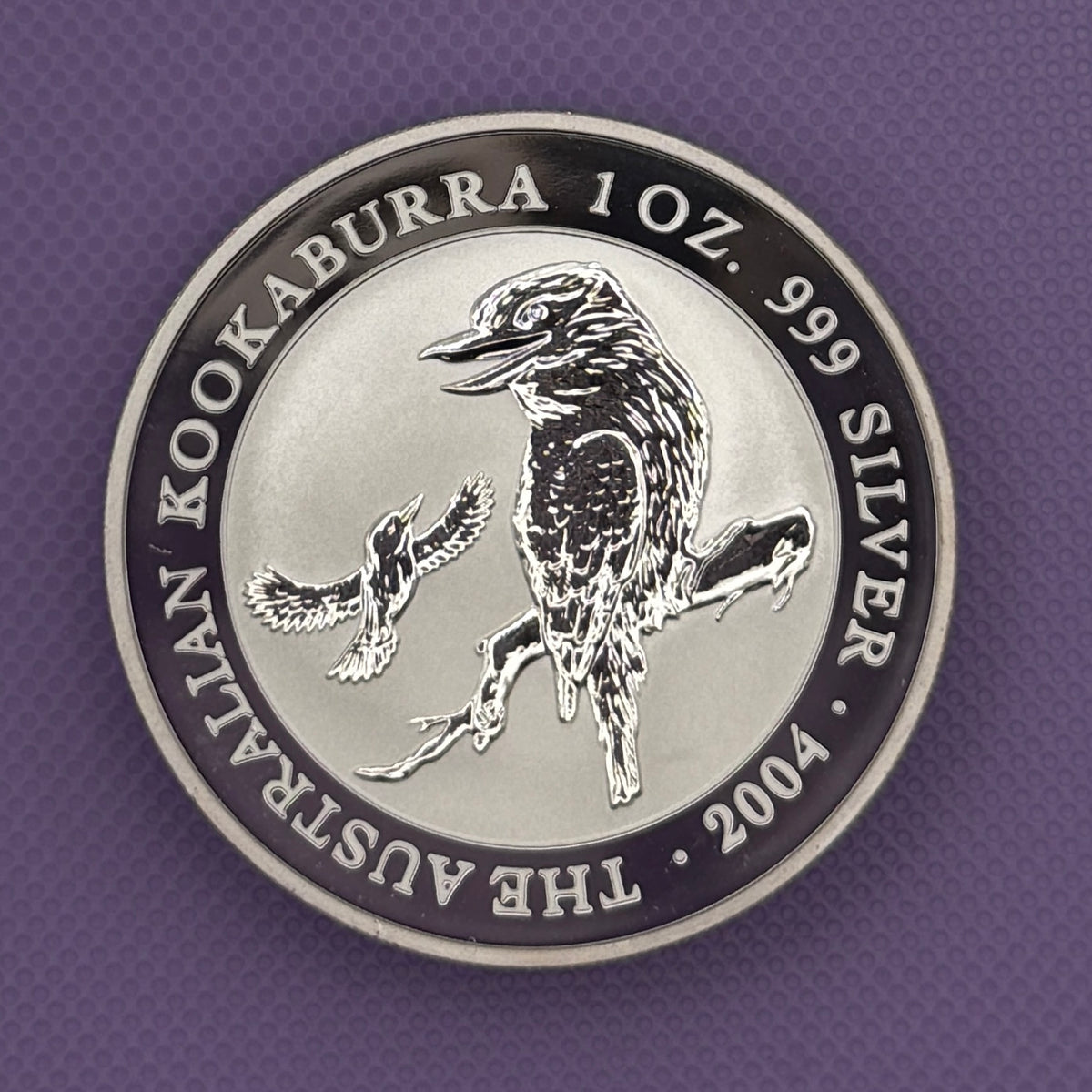 2004 Australia Kookaburra Moneda de Plata de 1 oz .999 Fina BU