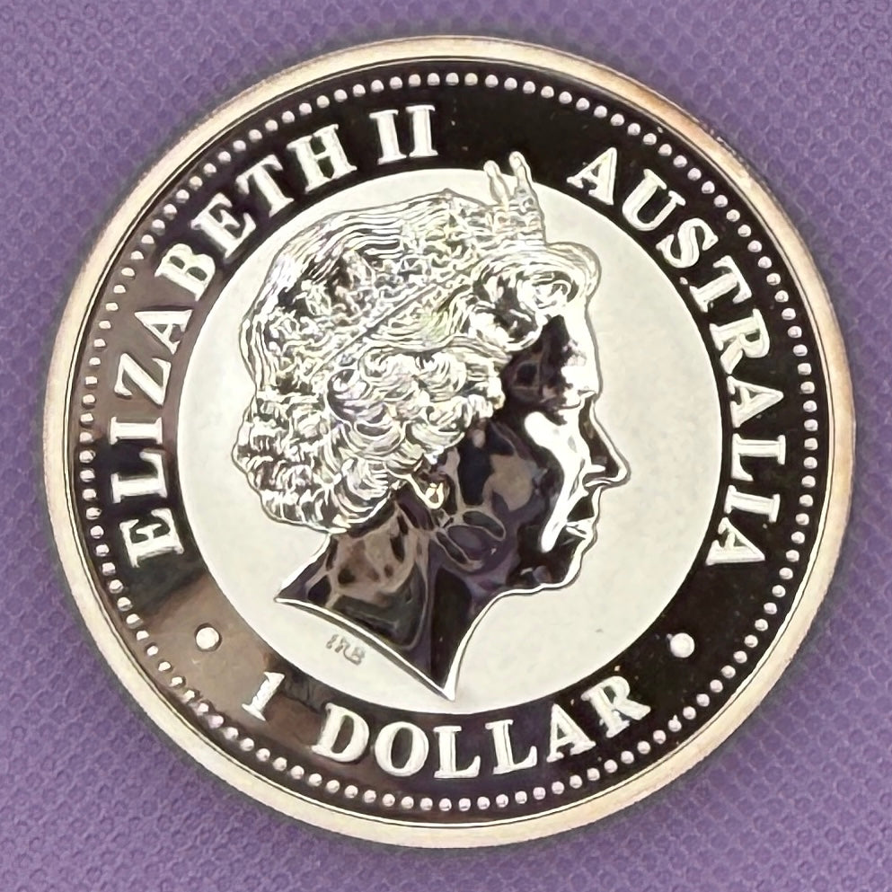 2004 Australia Kookaburra Moneda de Plata de 1 oz .999 Fina BU