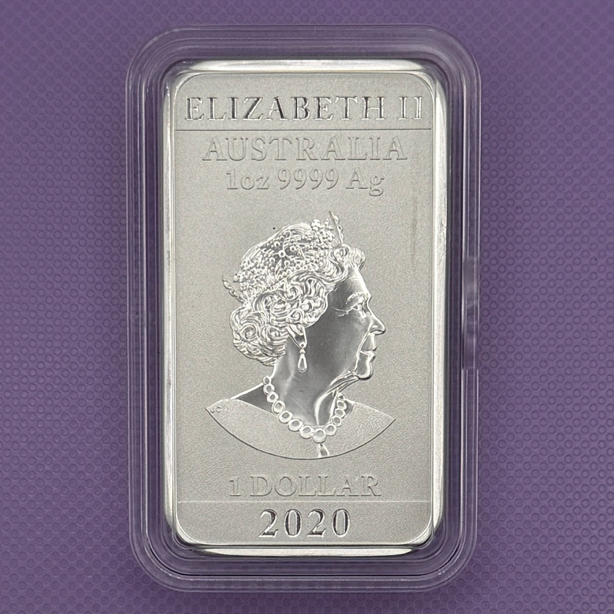 2020 Perth Mint Lunar Dragon 1 oz .9999 Silver Bar from Tube