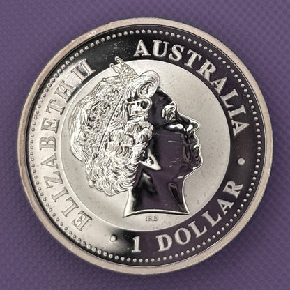 2004 Australia Kookaburra Moneda de Plata de 1 oz .999 Fina BU