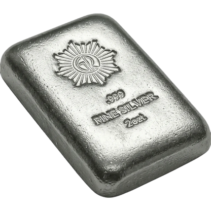 Glines & Rhodes 2 oz .999 Hand Poured Silver Bar