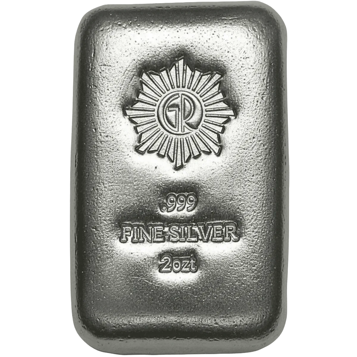 Glines & Rhodes 2 oz .999 Hand Poured Silver Bar