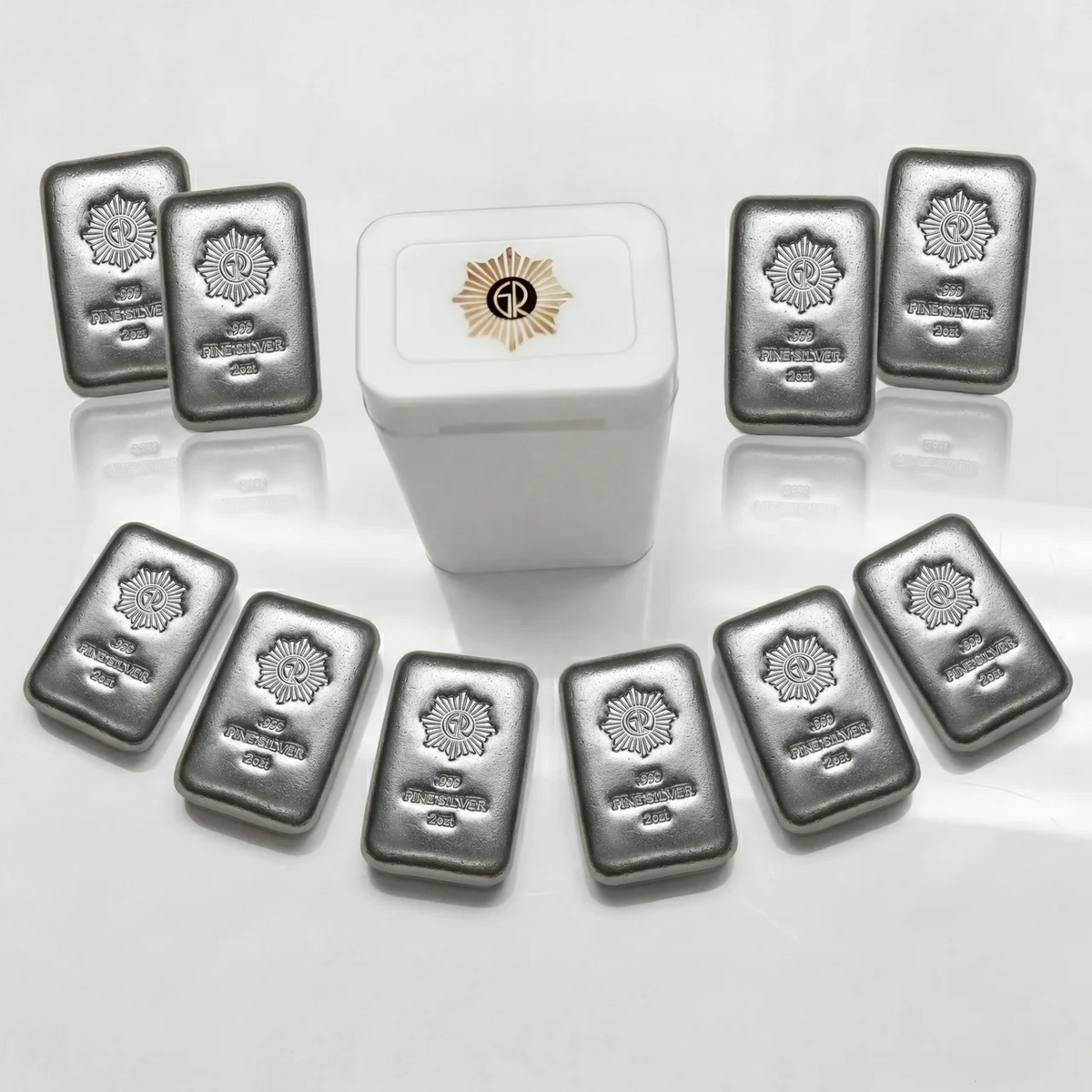 Glines & Rhodes 2 oz .999 Hand Poured Silver Bar