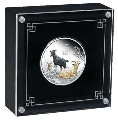 2027-P Lunar Series III Goat 1 oz Colorized Proof w/ Box & COA #2840