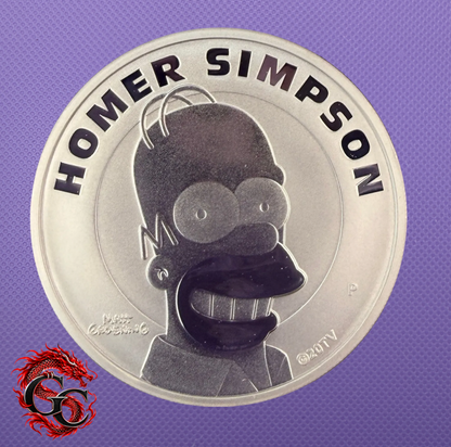 2022 Tuvalu Homer Simpson 1 oz .9999 Silver Coin – The Perth Mint