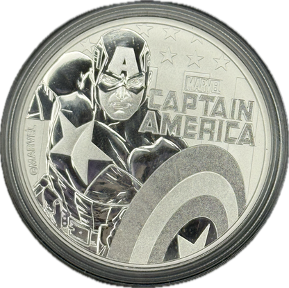 2019 Tuvalu Marvel Captain America 1 oz .9999 Silver Coin – Perth Mint