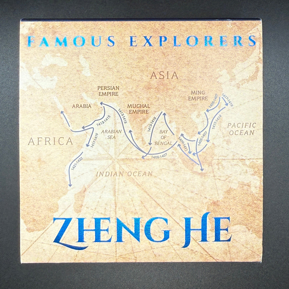2021 Niue Famous Explorers Zheng He 2 oz Silver Coin with Box & COA
