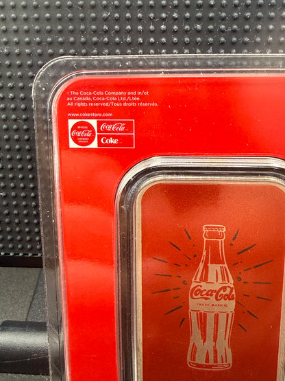 Coca-Cola Diner Sign 1 oz .999 Silver Colorized Bar in Paisley Assay Card
