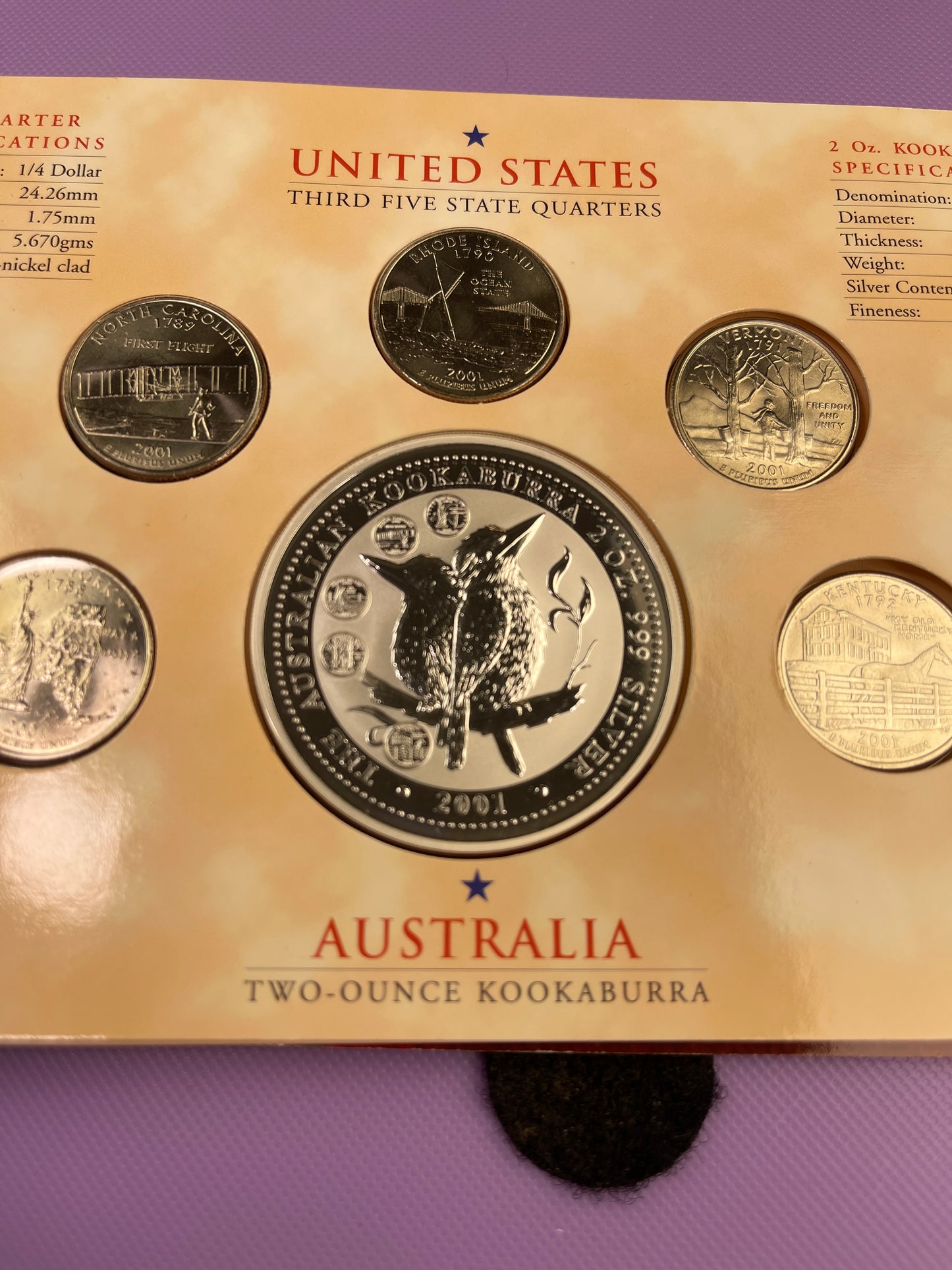1999 Australia State Tribute Third Five States BU