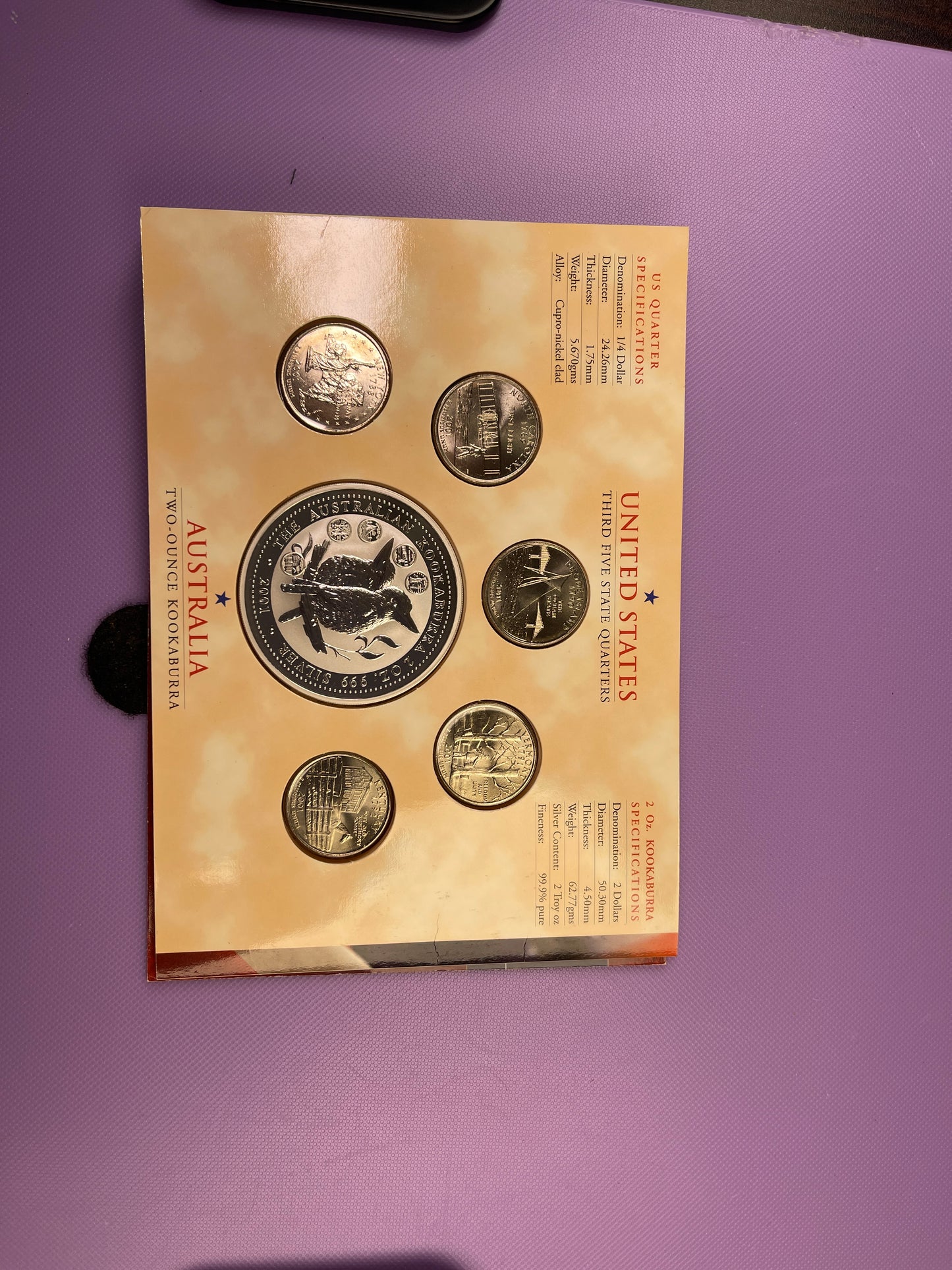 1999 Australia State Tribute Third Five States BU