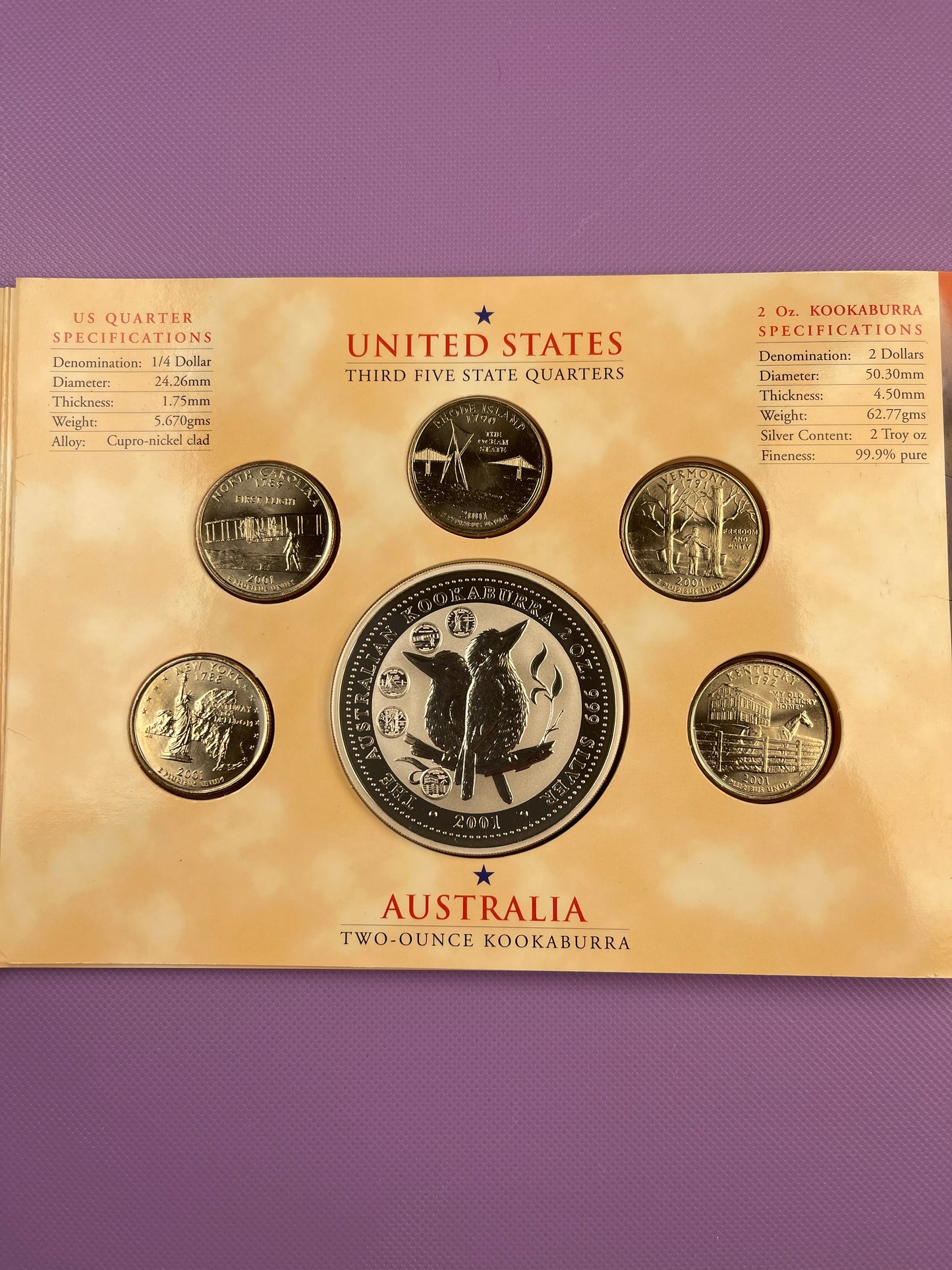1999 Australia State Tribute Third Five States BU