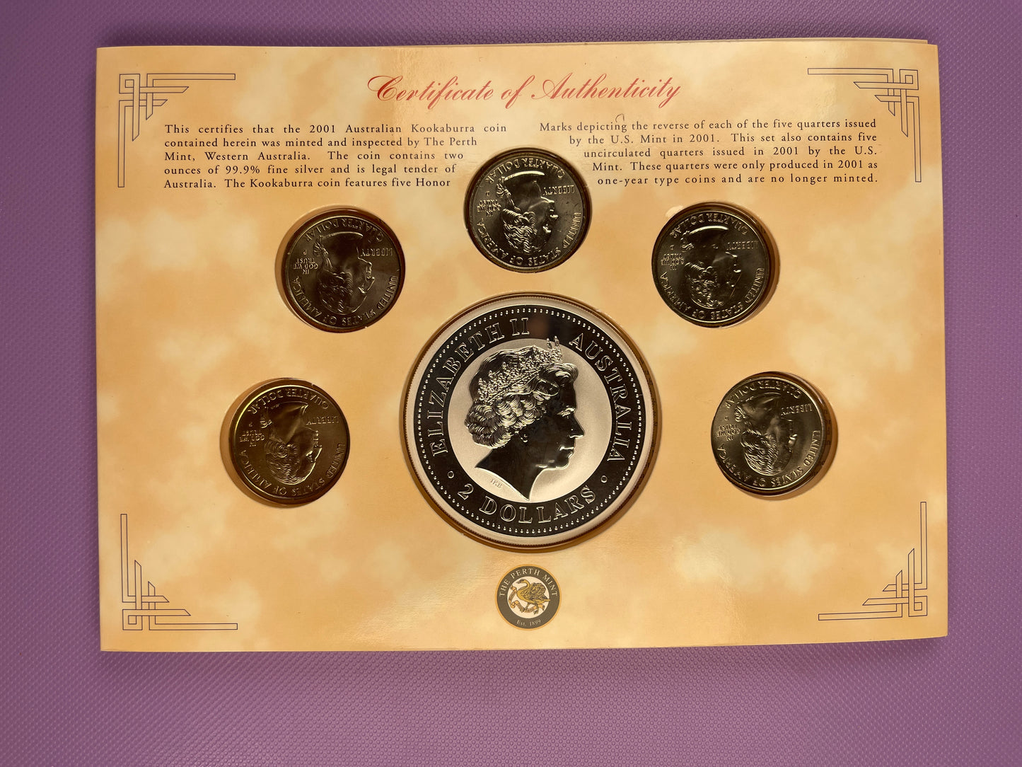 1999 Australia State Tribute Third Five States BU