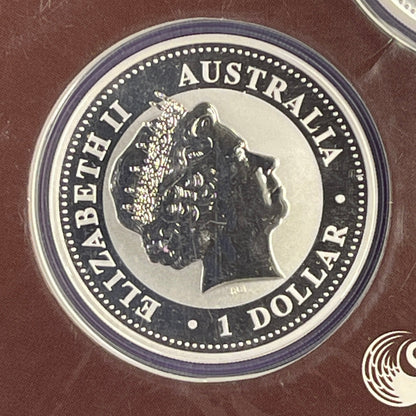 2009 Australia Los Angeles 2 coin Show Card BU Low #142