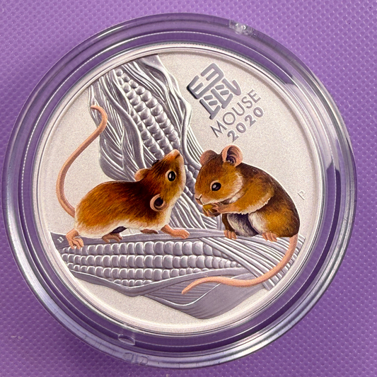 2020 Series III, Mouse, Colorized BU in Original Capsule from Roll
