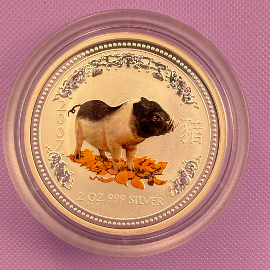 2007 Australia Pig 2 oz (Series I, Colorized) BU