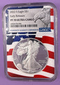 2022-W United States American Silver Eagle Proof 1 oz Silver NGC PF70 Ultra Cameo Early Releases USA Flag Label