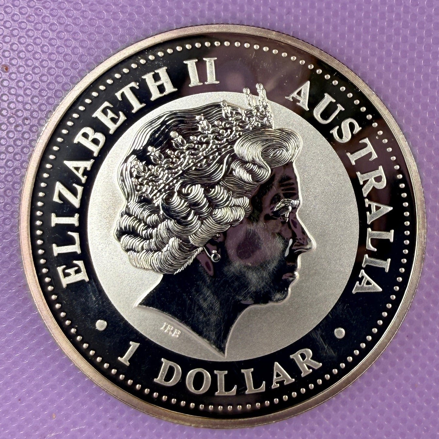 1999 Australia Kookaburra 1 oz Silver Connecticut Privy BU