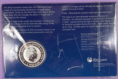 2009 Koala Mint Card (Collector Card / Coin Card)