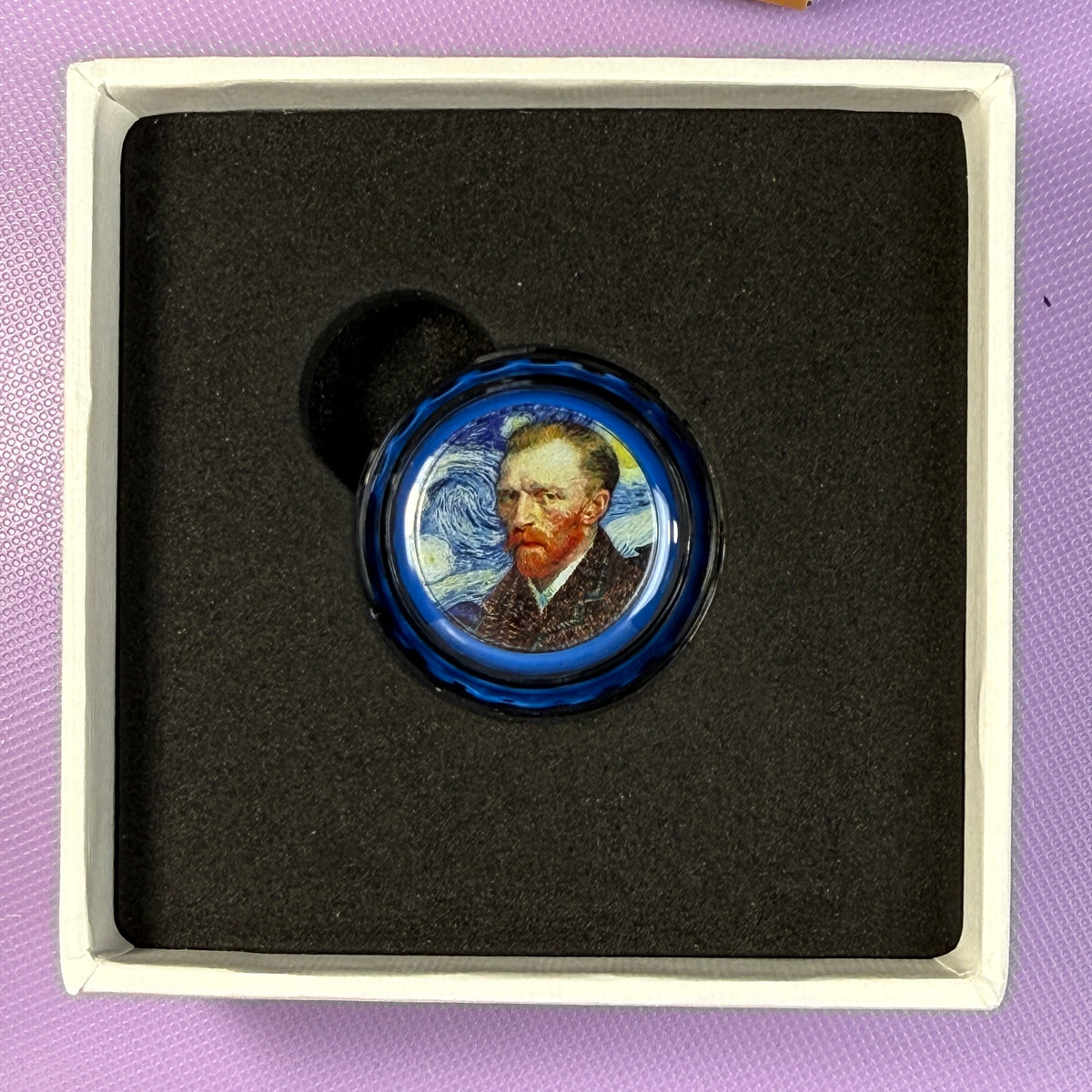 2022 Chad Van Gogh Bottle Cap 6g Silver Colorized Proof Coin – Box & COA