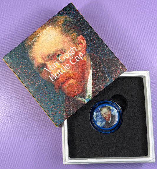 2022 Chad Van Gogh Bottle Cap 6g Silver Colorized Proof Coin – Box & COA