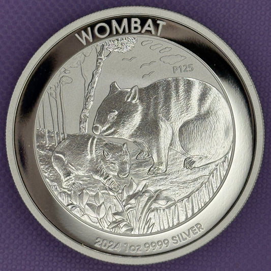 2024-P Australia Wombat $1 1 oz .9999 Silver BU
