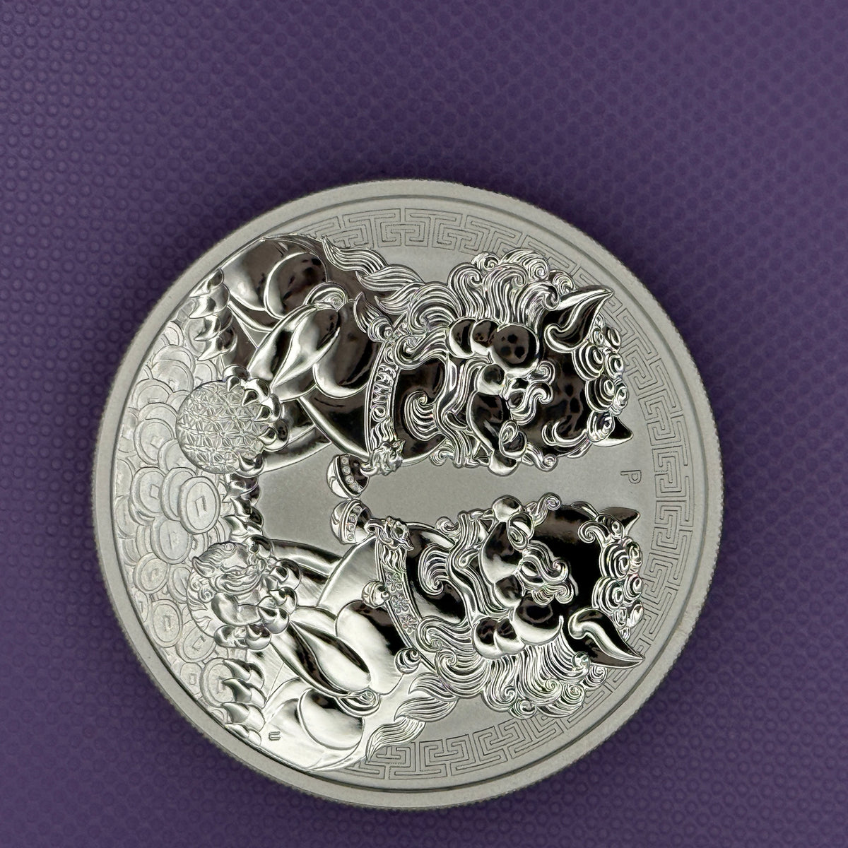 2020 Australia Double Pixiu Guardian Lions 1 oz Silver Coin – Perth Mint BU