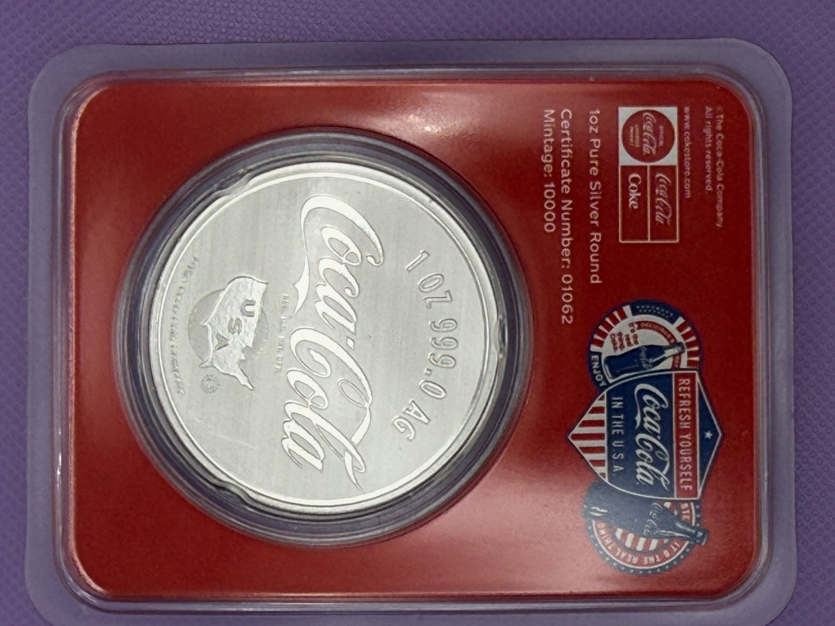 2026 PAMP Coca-Cola Americana 140th Anniversary 1 oz .999 Silver Round #1062
