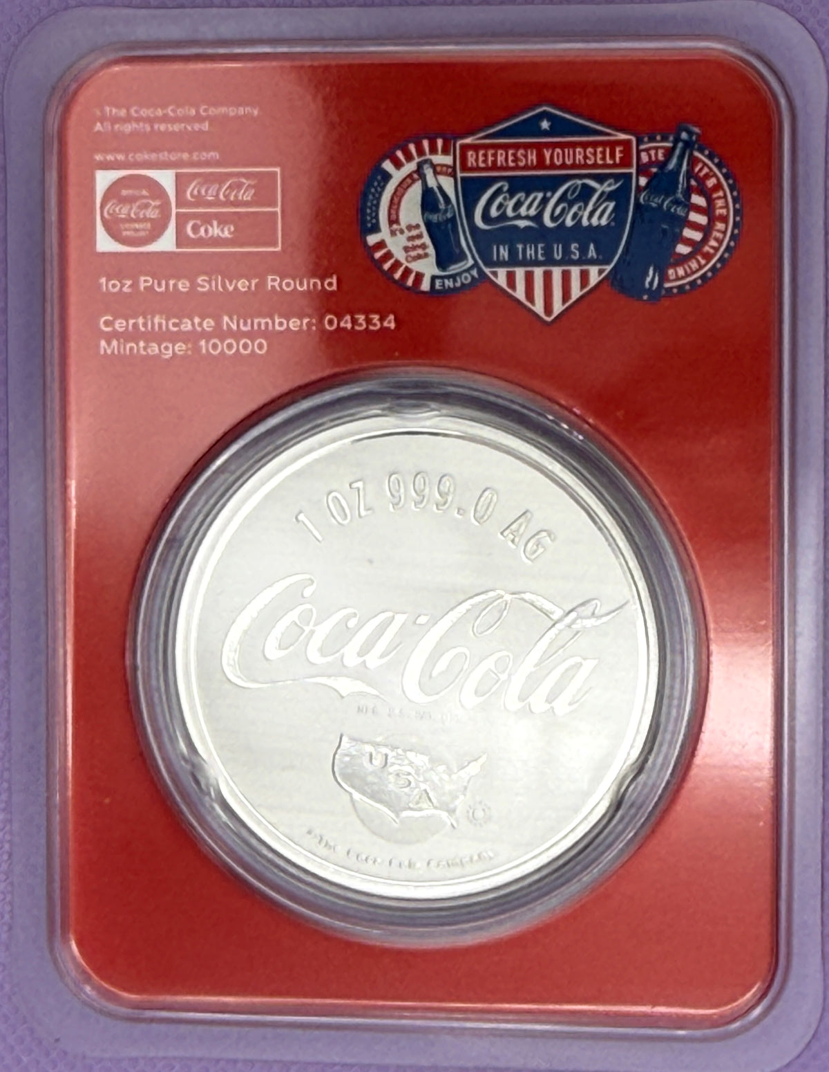 2026 PAMP Coca-Cola Americana 140th Anniversary 1 oz .999 Silver Round #4334
