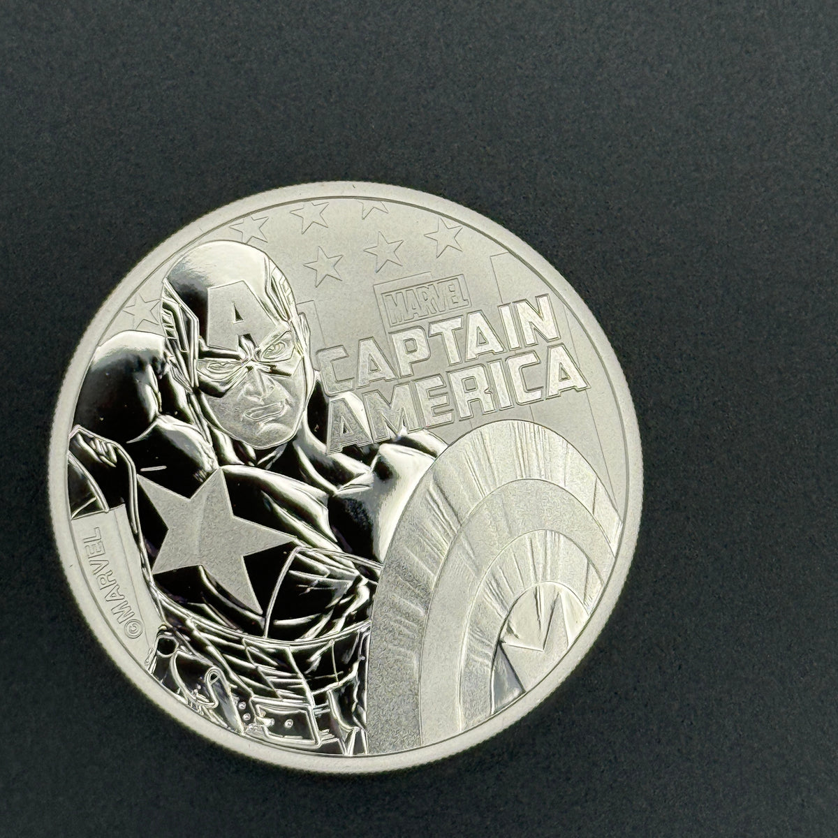 2019 Tuvalu Marvel Captain America 1 oz .9999 Silver Coin – Perth Mint