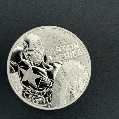 2019 Tuvalu Marvel Captain America 1 oz .9999 Silver Coin – Perth Mint