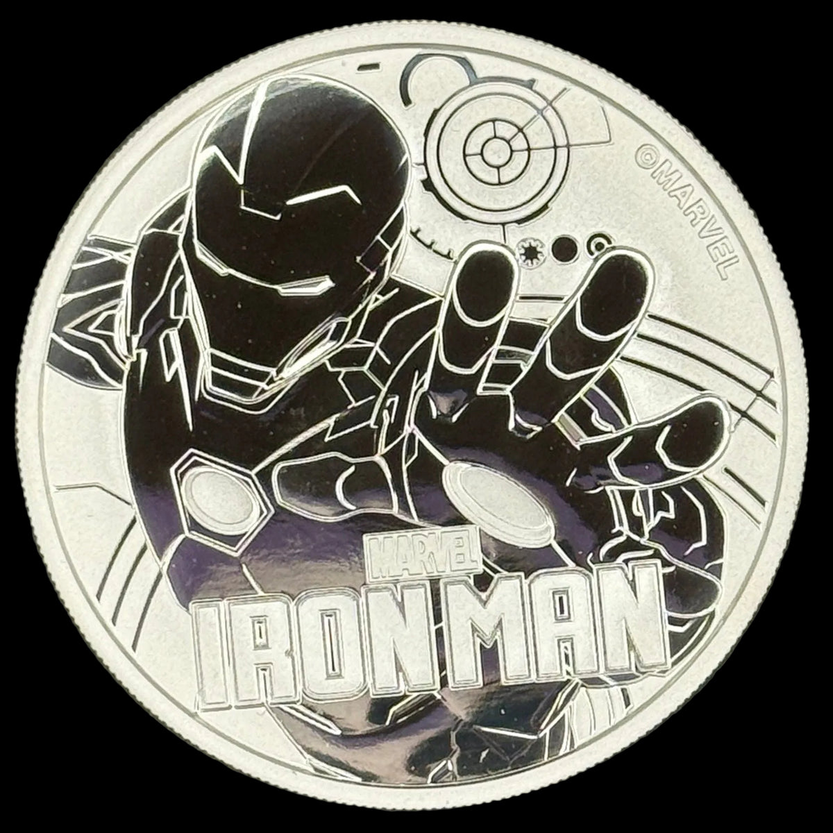 2018 Tuvalu Marvel Iron Man 1 oz Silver Coin in Original Capsule