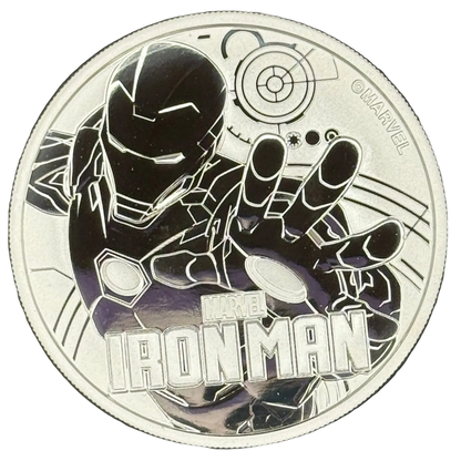 2018 Tuvalu Marvel Iron Man 1 oz Silver Coin in Original Capsule