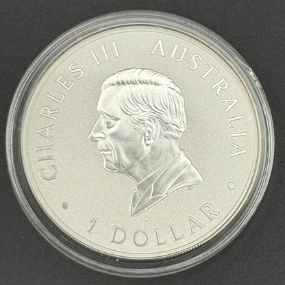 Moneda de plata Kookaburra de Australia de 2003 de 1 oz de plata fina .999