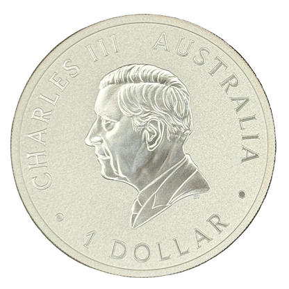 Moneda de plata Kookaburra de Australia de 2003 de 1 oz de plata fina .999