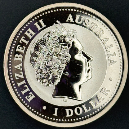 2004 Australia Kookaburra Moneda de Plata de 1 oz .999 Fina BU