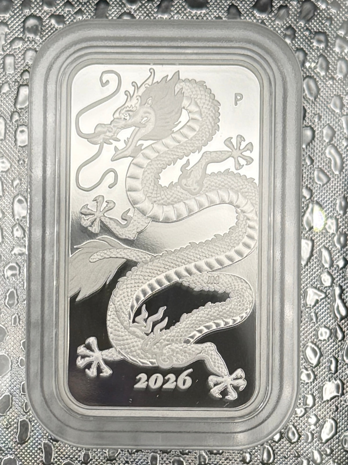 2026-P Australia Dragon $1 1 oz .9999 Silver Proof Rectangular Box & COA