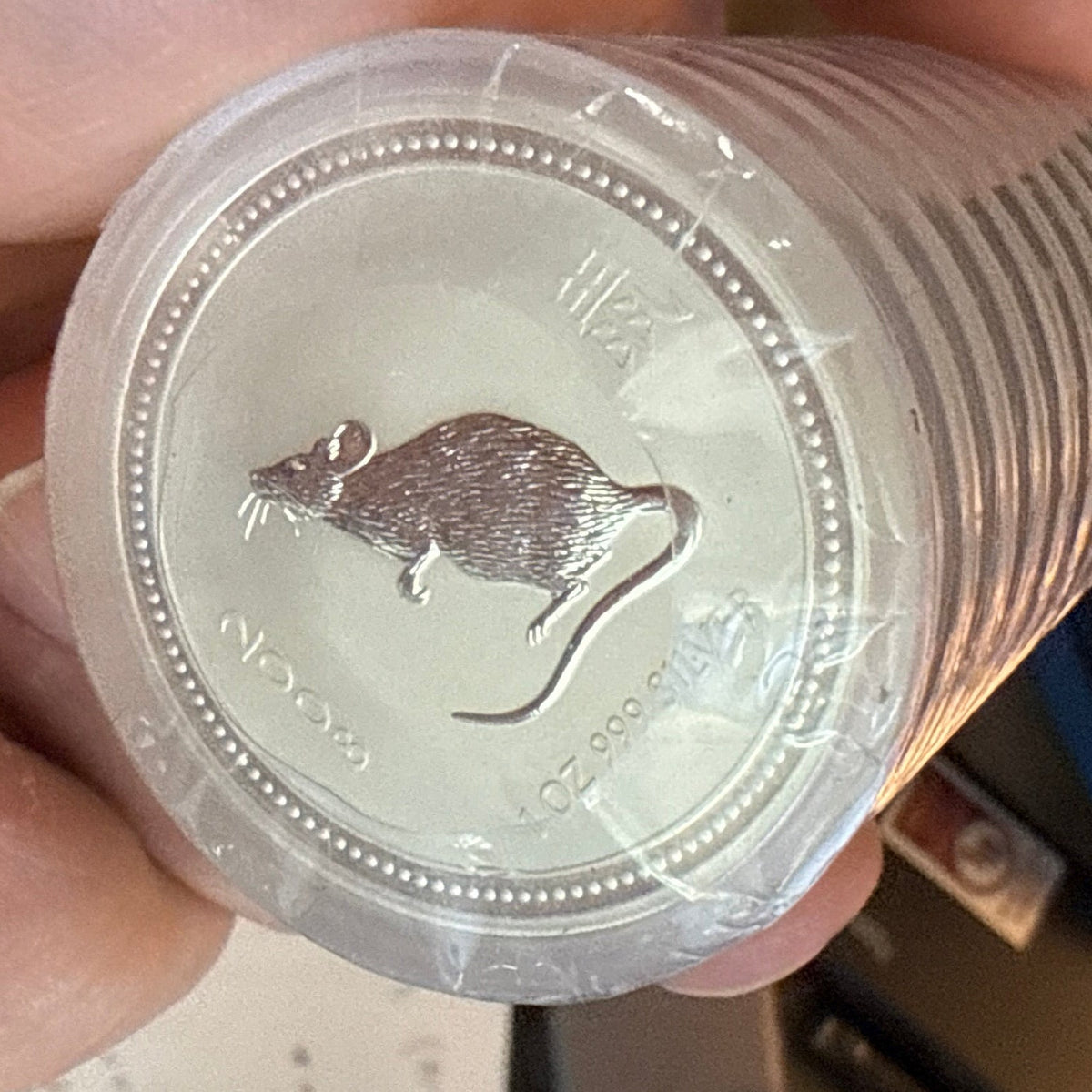 2008-P Australia Lunar Series II Year of the Mouse 1 oz .999 Silver BU