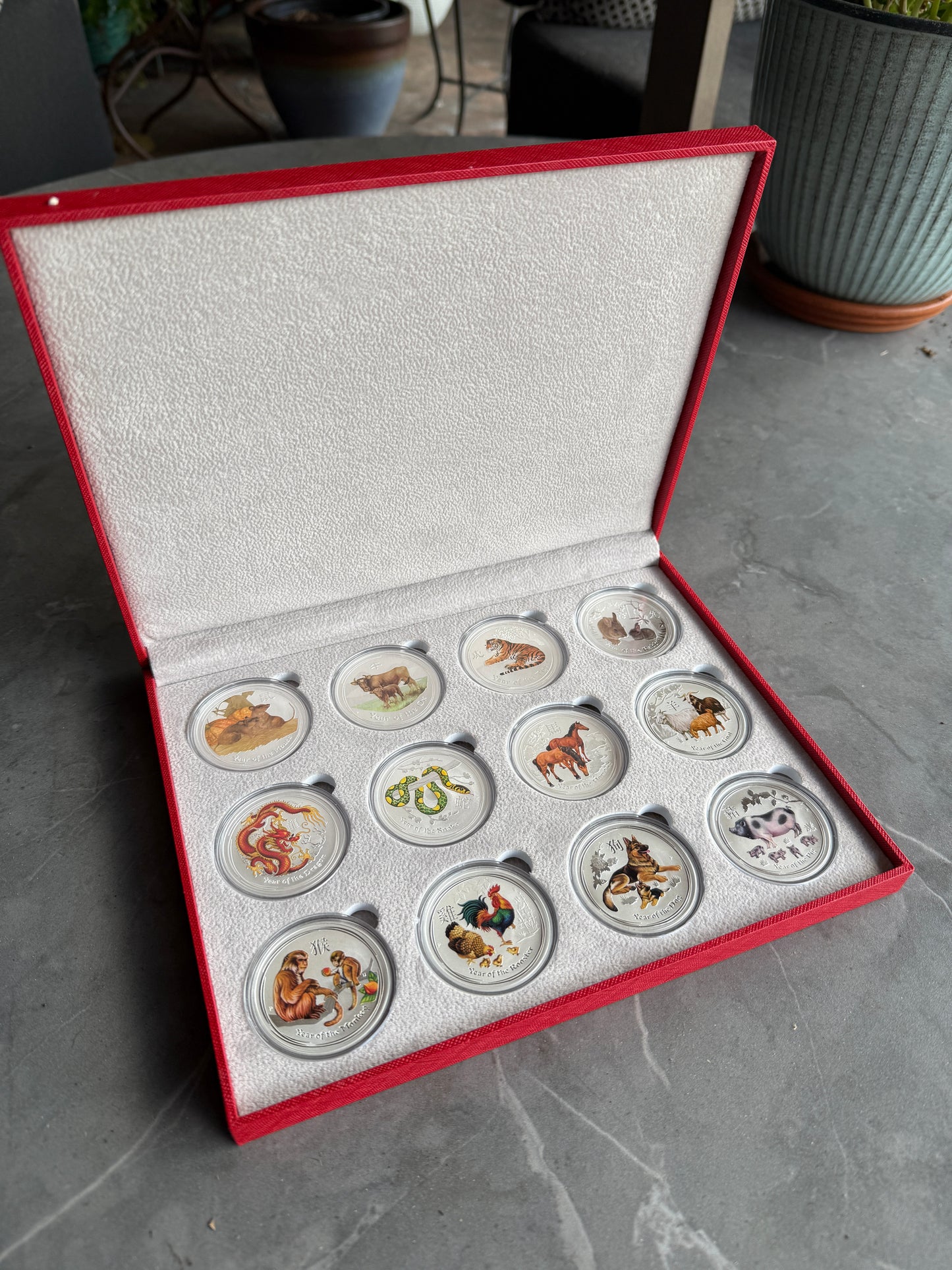Lunar Series II – Complete Colorized 1/2 oz Silver Coin Set (2008–2019)
