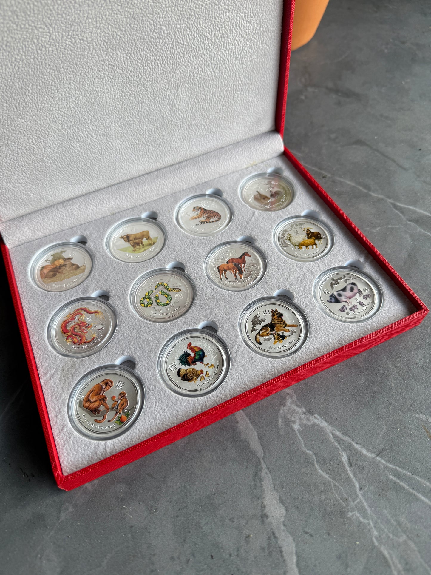 Lunar Series II – Complete Colorized 1/2 oz Silver Coin Set (2008–2019)
